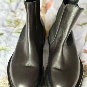 Versace Black Leather Men's Boots